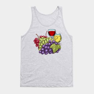 Grapes and Wine Tank Top